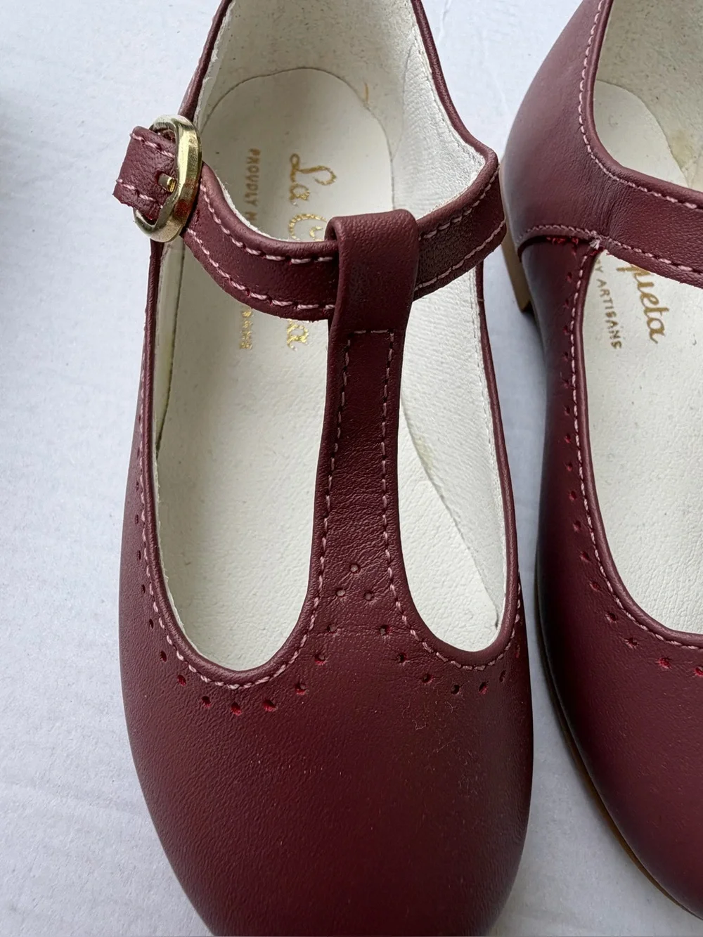 La Coqueta Dusty Pink T-Bar Mary Jane Shoes | EU 24 (US 8 Girls)